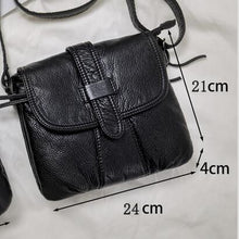 Load image into Gallery viewer, Soft leather Women Messenger bag casual women's shoulder Crossbody bag female handbag Black bolsa feminina girl bag